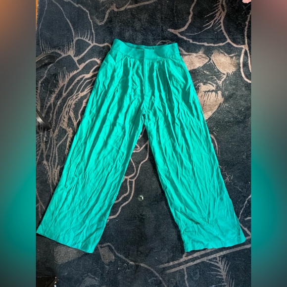 Ted Baker Turquoise Wide-Leg Pants - Picture 2 of 7